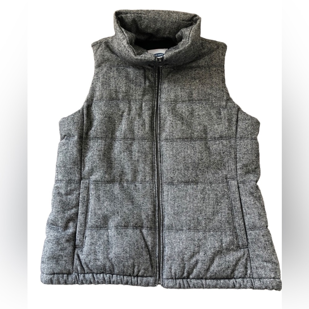 Herringbone Puffer Vest